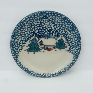 Tienshan Cabin in the Snow Dinner Plate Stoneware